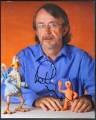 AARDMAN ANIMATIONS - PETER LORD - AUTOGRAPHED 8X10" PHOTO - AFTAL