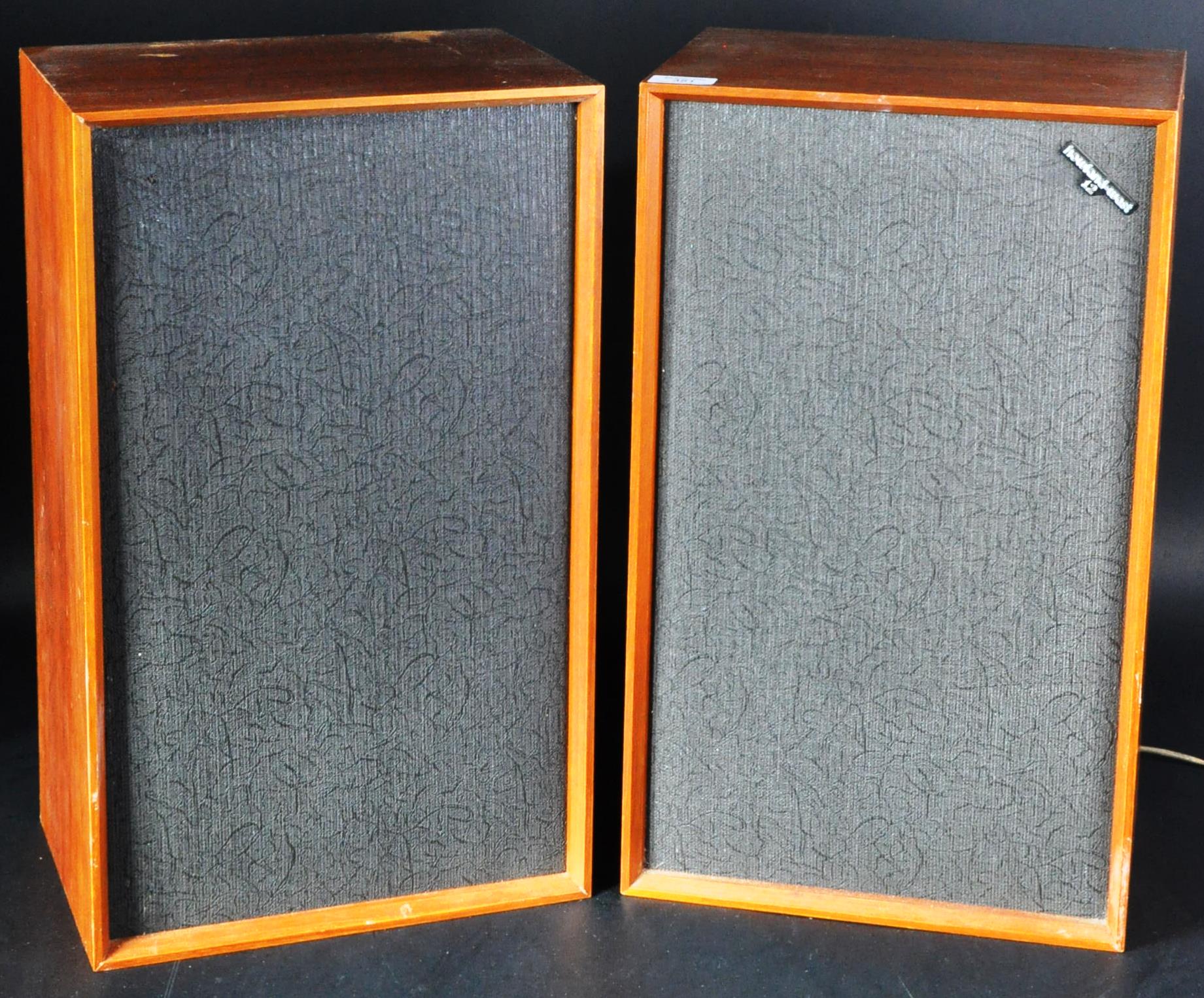 HOWLAND WEST - MODEL 12 - MATCHING PAIR OF TEAK CASED SPEAKERS - Image 2 of 6