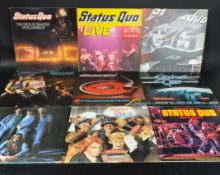 STATUS QUO - COLLECTION OF NINE LONG PLAY LP VINYL RECORD ALBUMS