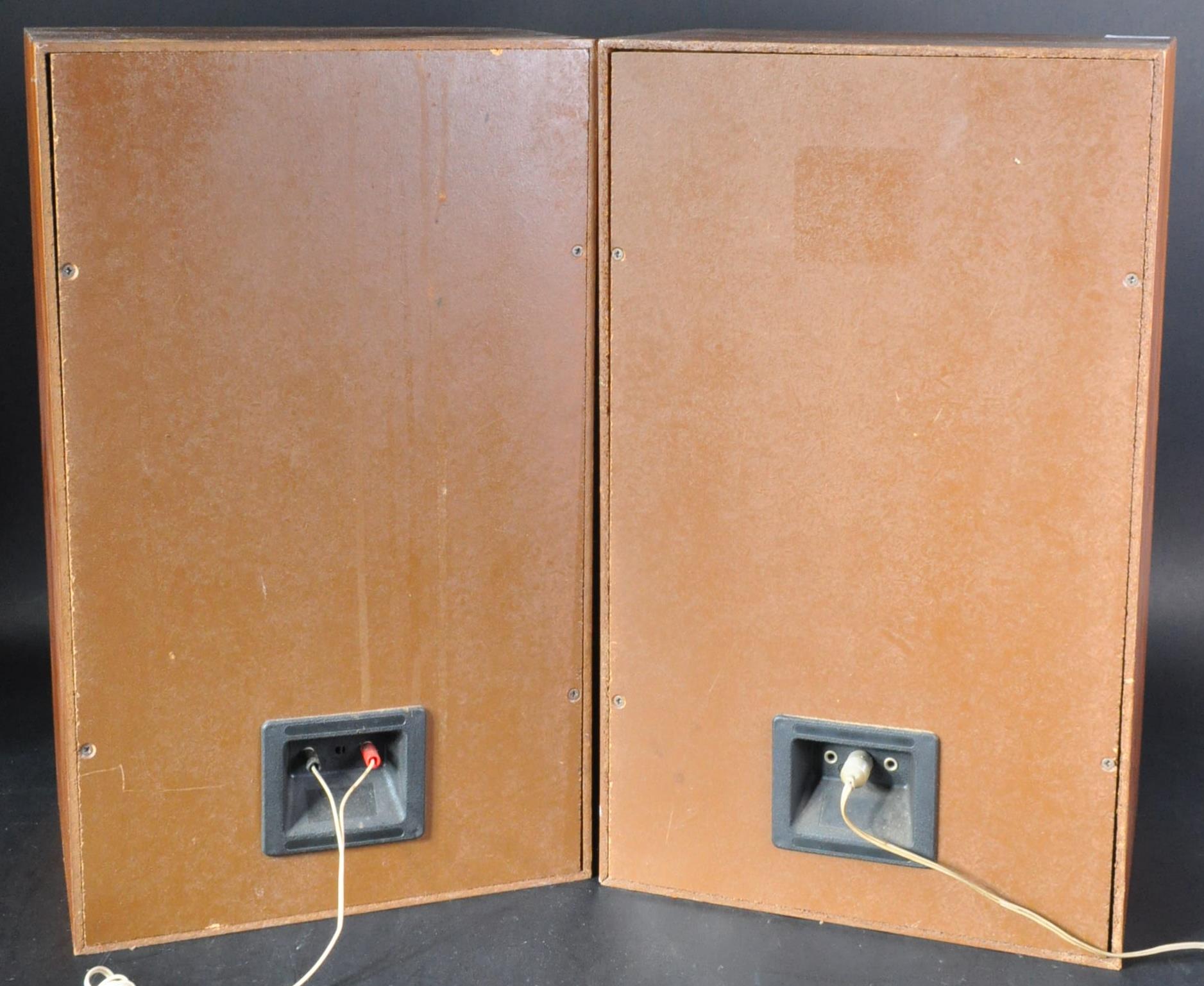 HOWLAND WEST - MODEL 12 - MATCHING PAIR OF TEAK CASED SPEAKERS - Image 6 of 6