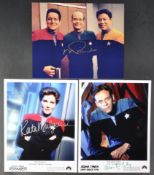 STAR TREK - COLLECTION OF AUTOGRAPHED 8X10" PHOTOGRAPHS
