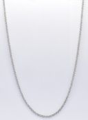 18CT WHITE GOLD NECKLACE CHAIN