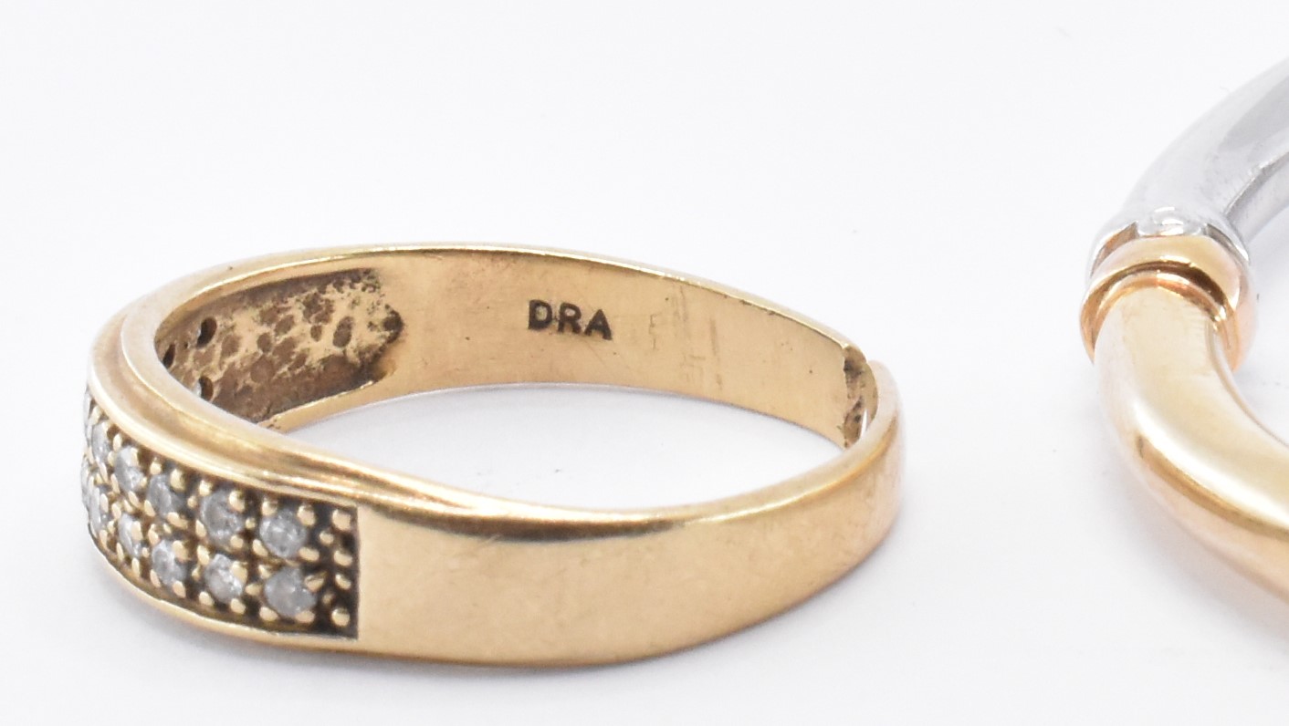 HALLMARKED 9CT GOLD BRACELET WITH 9CT GOLD & DIAMOND RING - Image 4 of 7