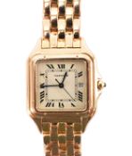 18CT GOLD CARTIER PANTHERE WRISTWATCH