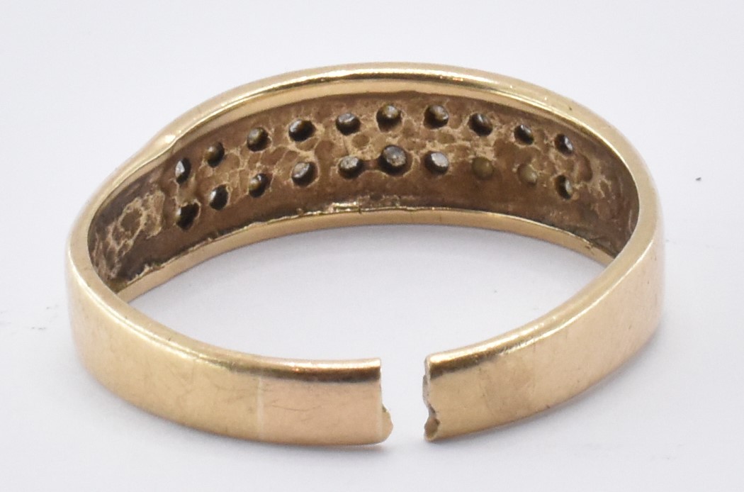 HALLMARKED 9CT GOLD BRACELET WITH 9CT GOLD & DIAMOND RING - Image 5 of 7