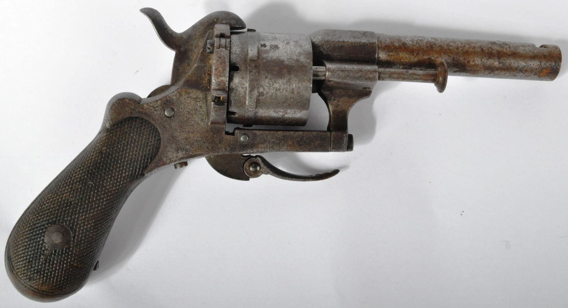 19TH CENTURY FRENCH PINFIRE REVOLVER PISTOL - Bild 4 aus 7