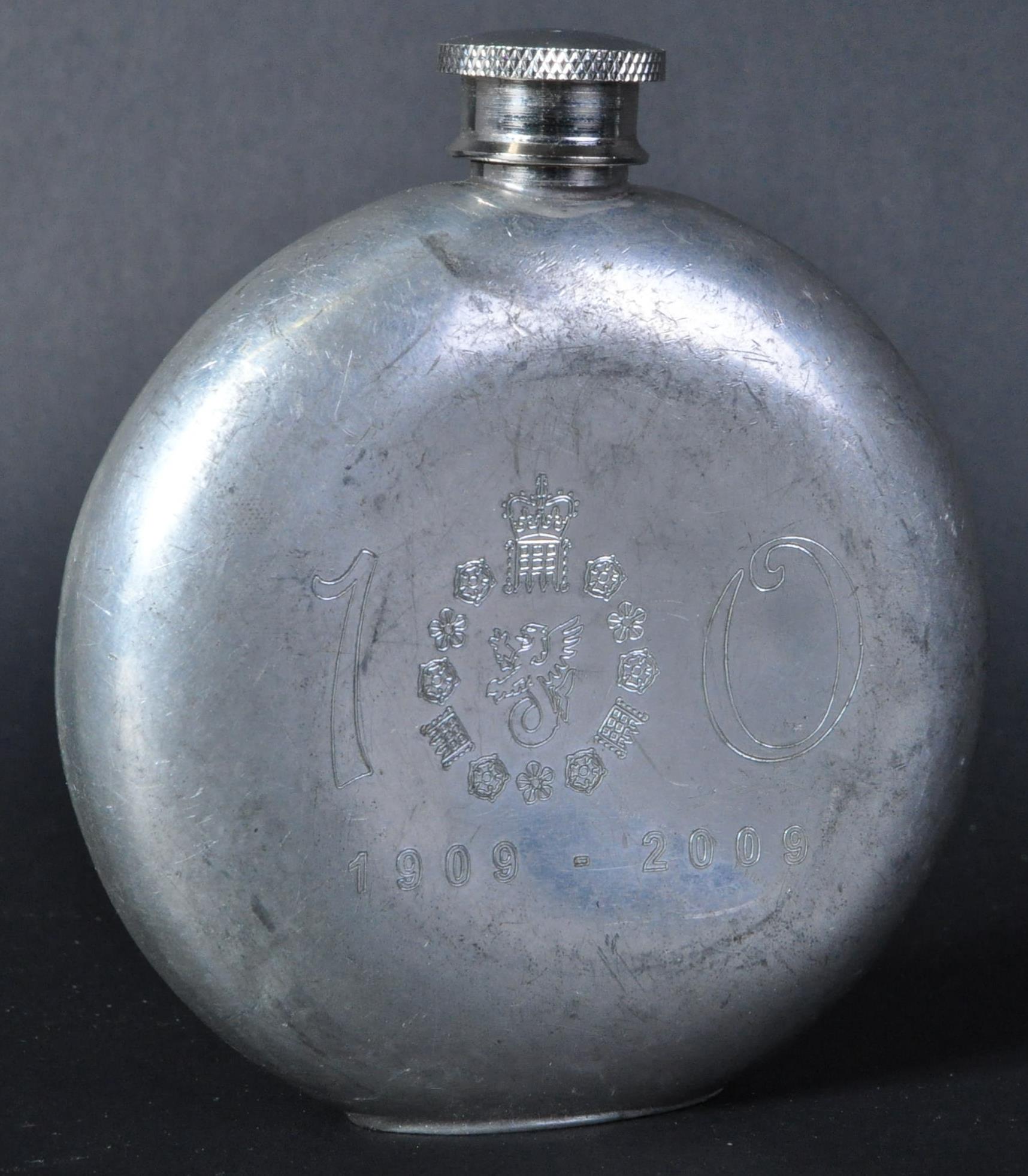 100 YEARS OF MI6 - SCARCE COMMEMORATIVE WENTWORTH HIP FLASK