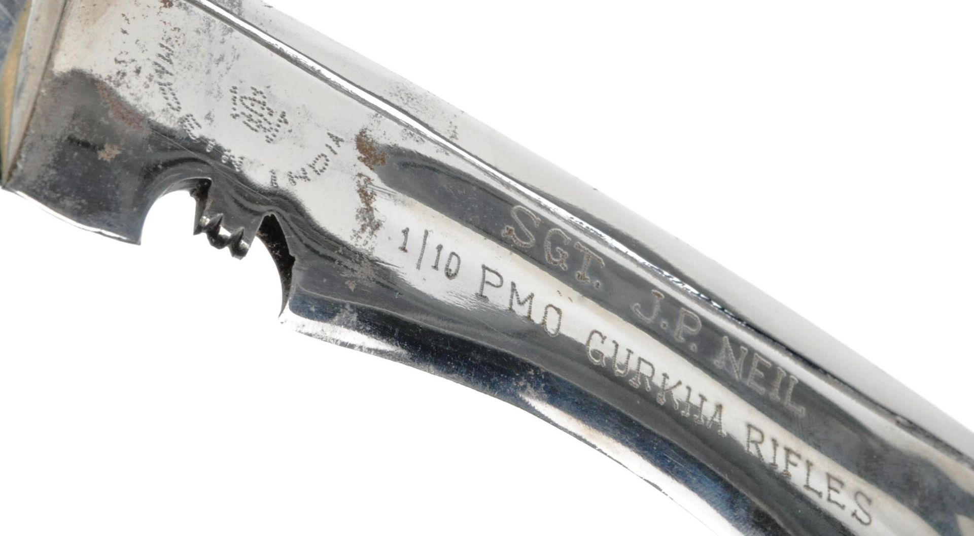 VINTAGE 20TH CENTURY GURKHA REGIMENT KUKRI KNIFE - Bild 5 aus 10