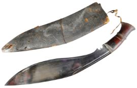 EARLY 20TH CENTURY MIDDLE EASTERN GURKHA KUKRI KNIFE