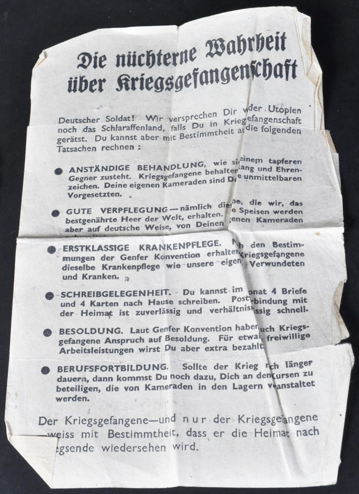 COLLECTION OF WWII GERMAN PROPAGANDA / BRING BACK ITEMS - Bild 6 aus 20