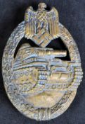 WWII SECOND WORLD WAR GERMAN THIRD REICH PANZER BADGE