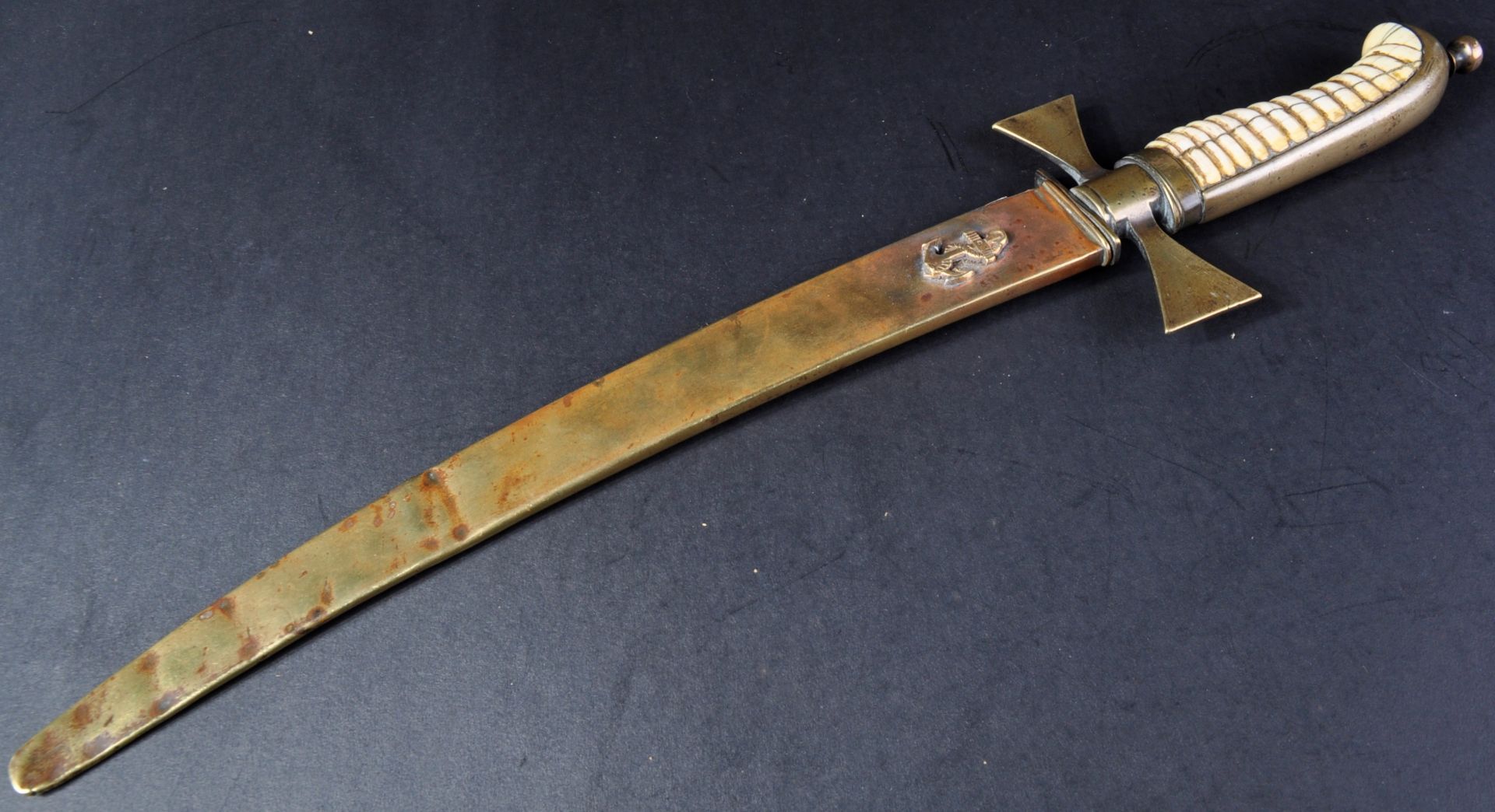 EARLY 19TH CENTURY NAVAL DIRK / DAGGER - Bild 8 aus 8