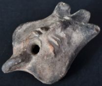 ROMAN CLAY OIL LAMP DEPICTING PAN