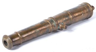 19TH CENTURY VICTORIAN BRONZE CANNON ORNAMENT