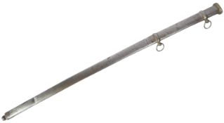 19TH CENTURY CAVALRY SWORD STEEL SCABBARD