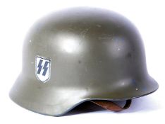 REPLICA WWII GERMAN SS M40 STAHLHELM STEEL COMBAT HEL