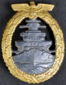 WWII SECOND WORLD WAR GERMAN KRIEGSMARINE HIGH SEAS BADGE