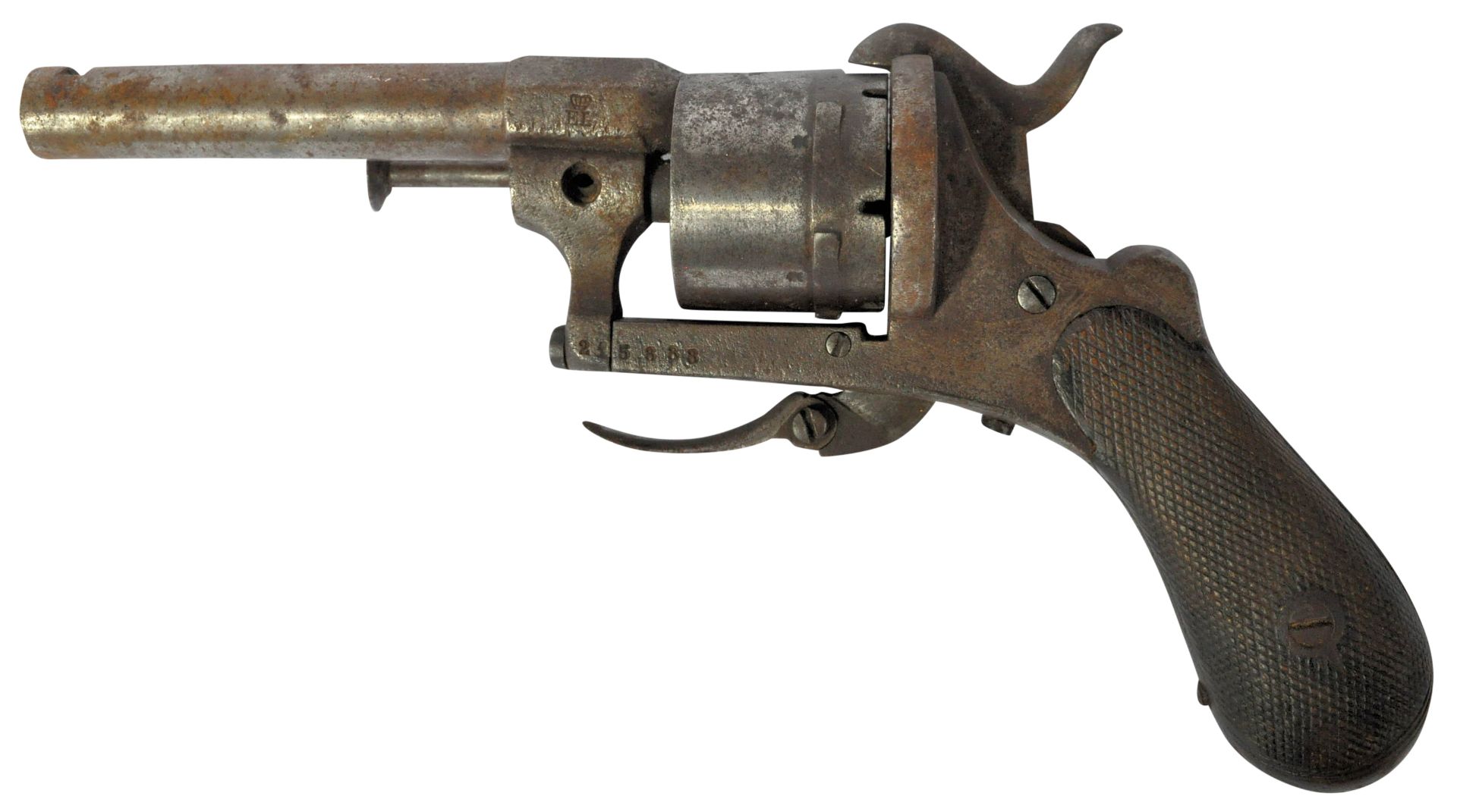 19TH CENTURY FRENCH PINFIRE REVOLVER PISTOL