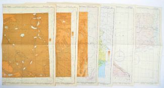 COLLECTION OF ORIGINAL WWII SECOND WORLD WAR US MAPS