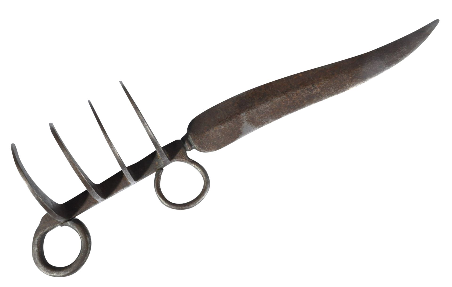 LATE 18TH / EARLY 19TH CENTURY INDIAN BAGH NAKH FIGHTING KNIFE