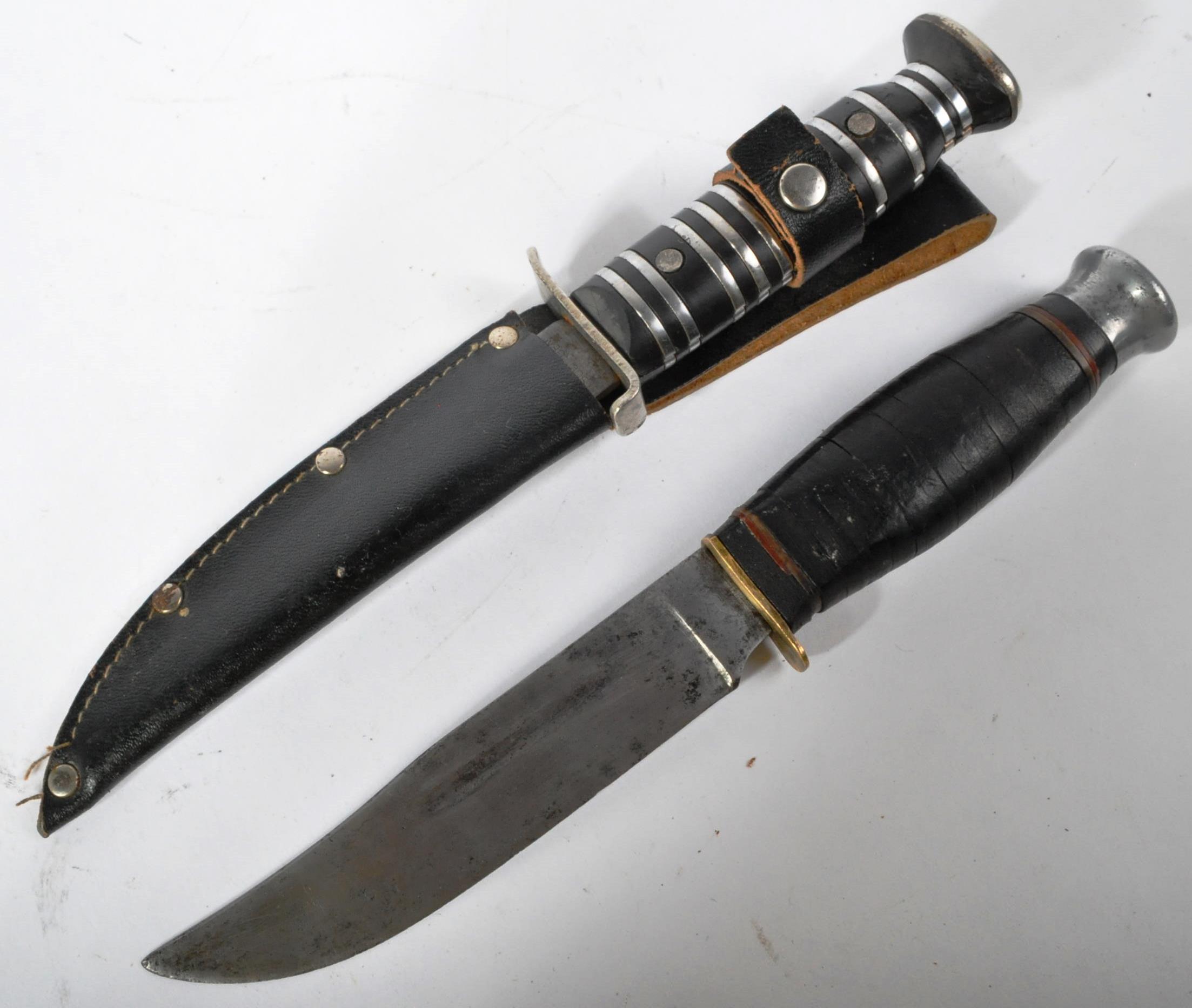 TWO WWII SECOND WORLD WAR THIRD REICH NAZI GERMAN TRENCH KNIVES - Image 7 of 7