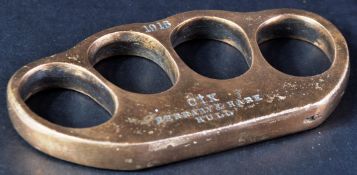 WWI FIRST WORLD WAR 1915 DATED BRITISH ARMY KNUCKLEDUSTER