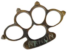 ORIGINAL WWI FIRST WORLD WAR BARON TRENCH KNUCKLEDUSTER