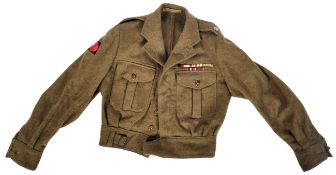 WWII SECOND WORLD WAR BRITISH 4TH INFANTRY DIVISION UNIFORM TUNIC