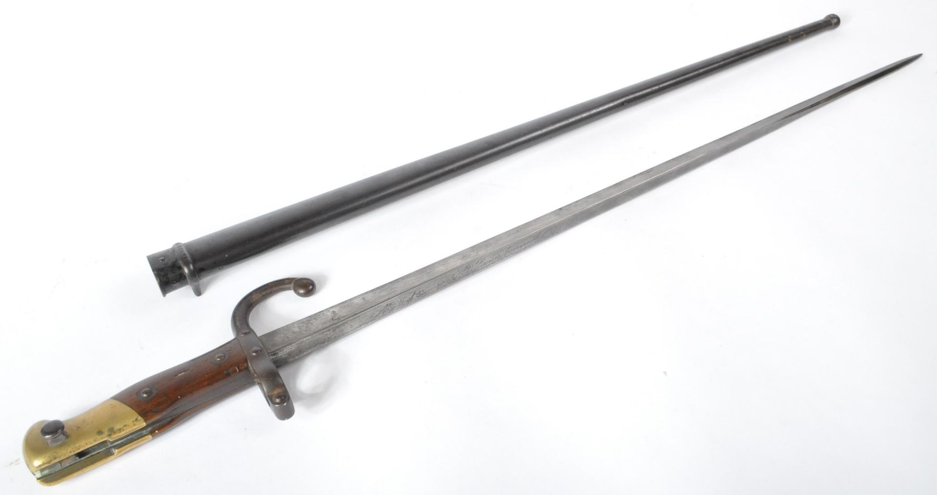 ORIGINAL 19TH CENTURY FRENCH GRAS RIFLE BAYONET - Bild 6 aus 7