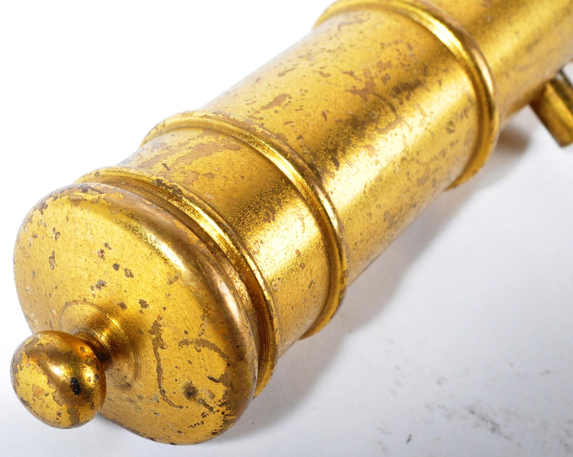 19TH CENTURY VICTORIAN GILDED BRONZE CANNON - Bild 5 aus 6