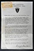 JUNE 6TH 1944 D-DAY LANDINGS OFFICIAL LANDINGS LEAFLET