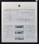 WWII SECOND WORLD WAR - ROYAL AIR FORCE PRINT DISPLAY