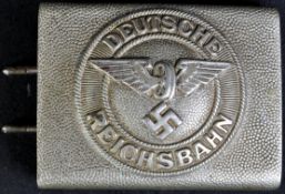 WWII SECOND WORLD WAR GERMAN RAILWAY WORKERS BELT BUCKLE