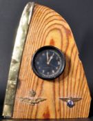 WWII SECOND WORLD WAR INTEREST RAF SPITFIRE MANTEL CLOCK