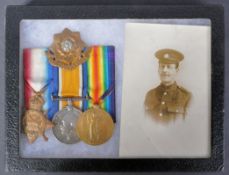 WWI FIRST WORLD WAR MEDAL TRIO - EAST YORKSHIRE REGIMENT