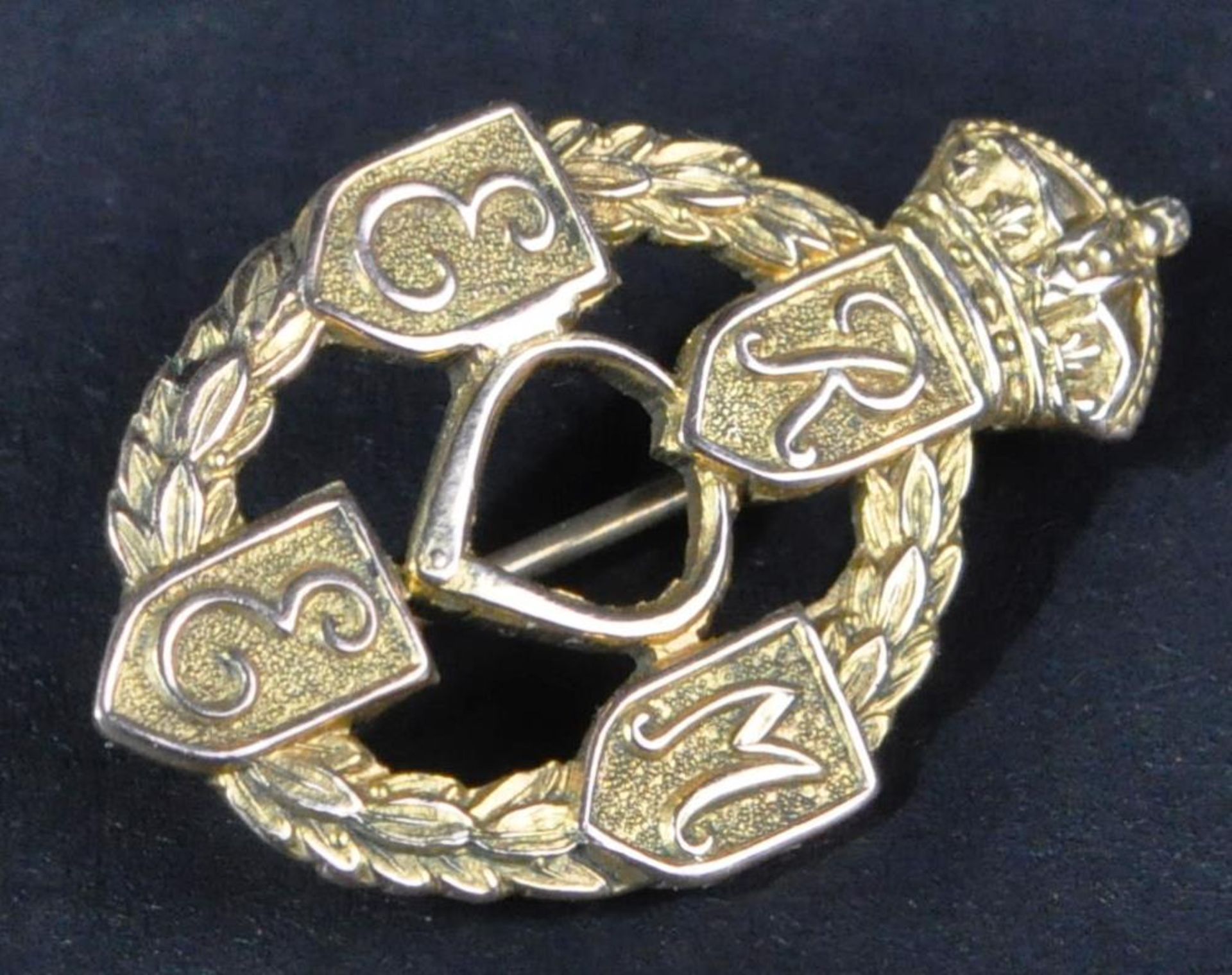 WWII SECOND WORLD WAR REME 9CT GOLD SWEETHEART'S BROOCH - Bild 4 aus 8