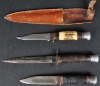 COLLECTION OF X3 WWII SECOND WORLD WAR COMMANDO KNIVES