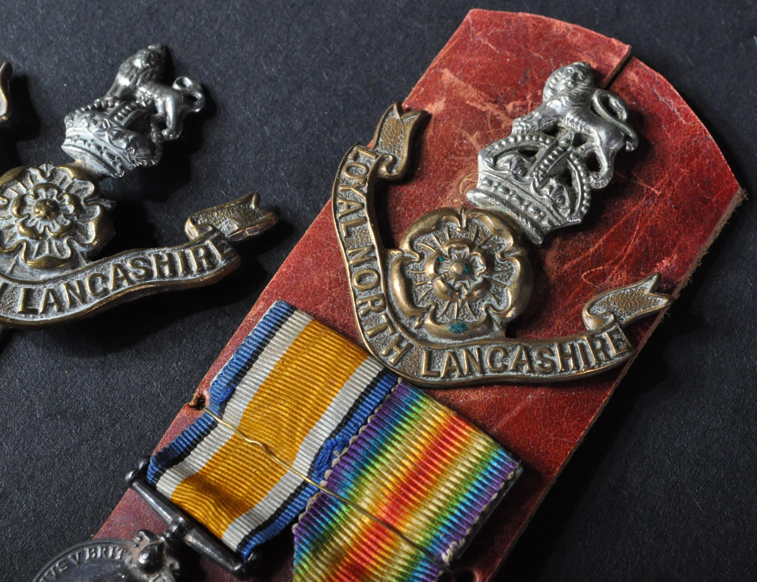 COLLECTION OF ROYAL LANCASHIRE REGIMENT MEDALS AND BADGES - Image 3 of 5