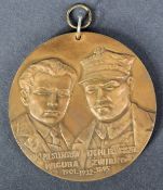 HEROES OF POLISH AVIATION BRONZE MEDALLION MEDAL