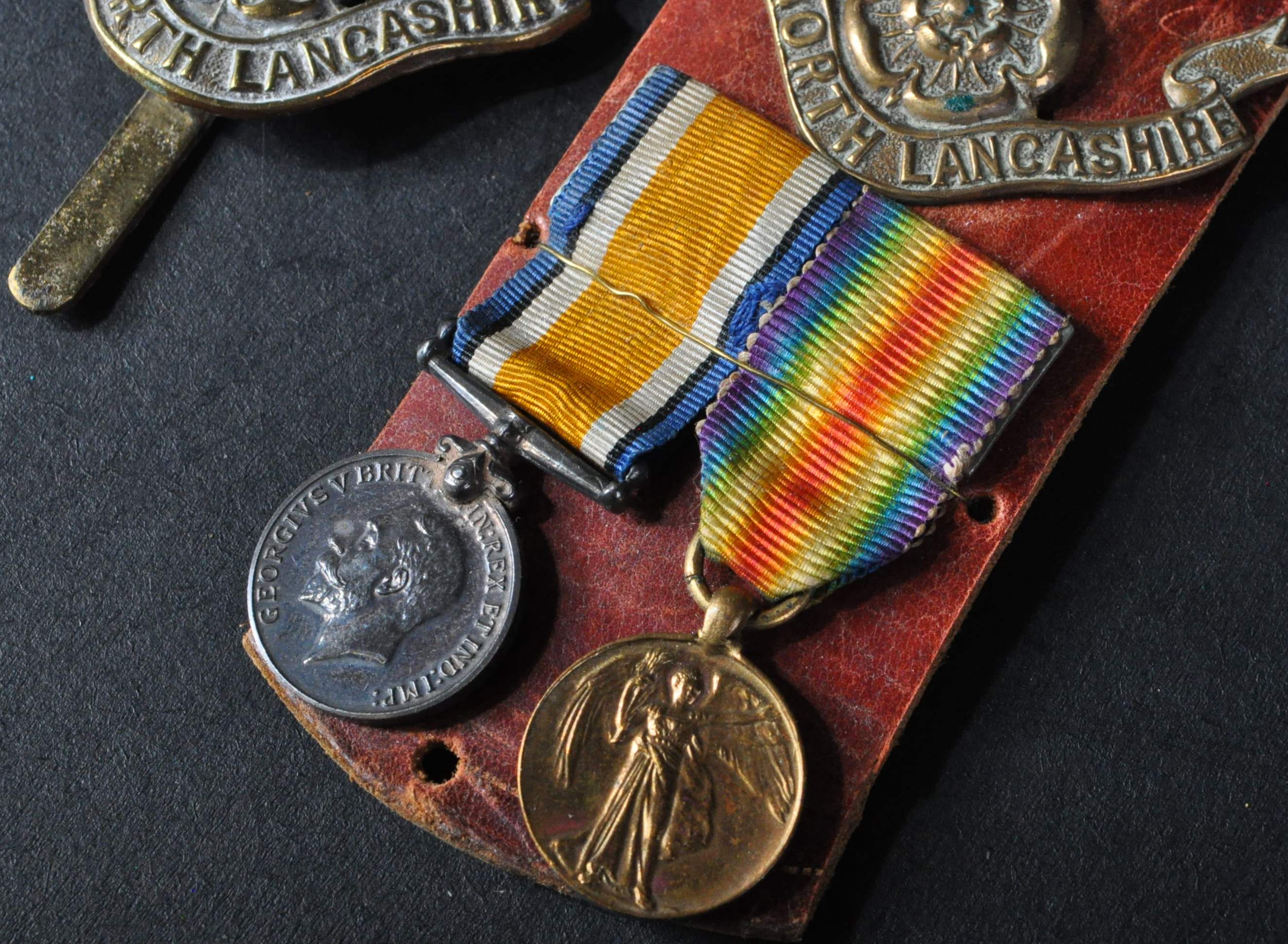 COLLECTION OF ROYAL LANCASHIRE REGIMENT MEDALS AND BADGES - Image 4 of 5