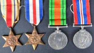 WWII SECOND WORLD WAR MEDAL GROUP - SOLDIER IN CARDIFF