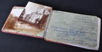 WWI FIRST WORLD WAR NURSE'S AUTOGRAPH BOOK - INJURED SOLDIERS ETC