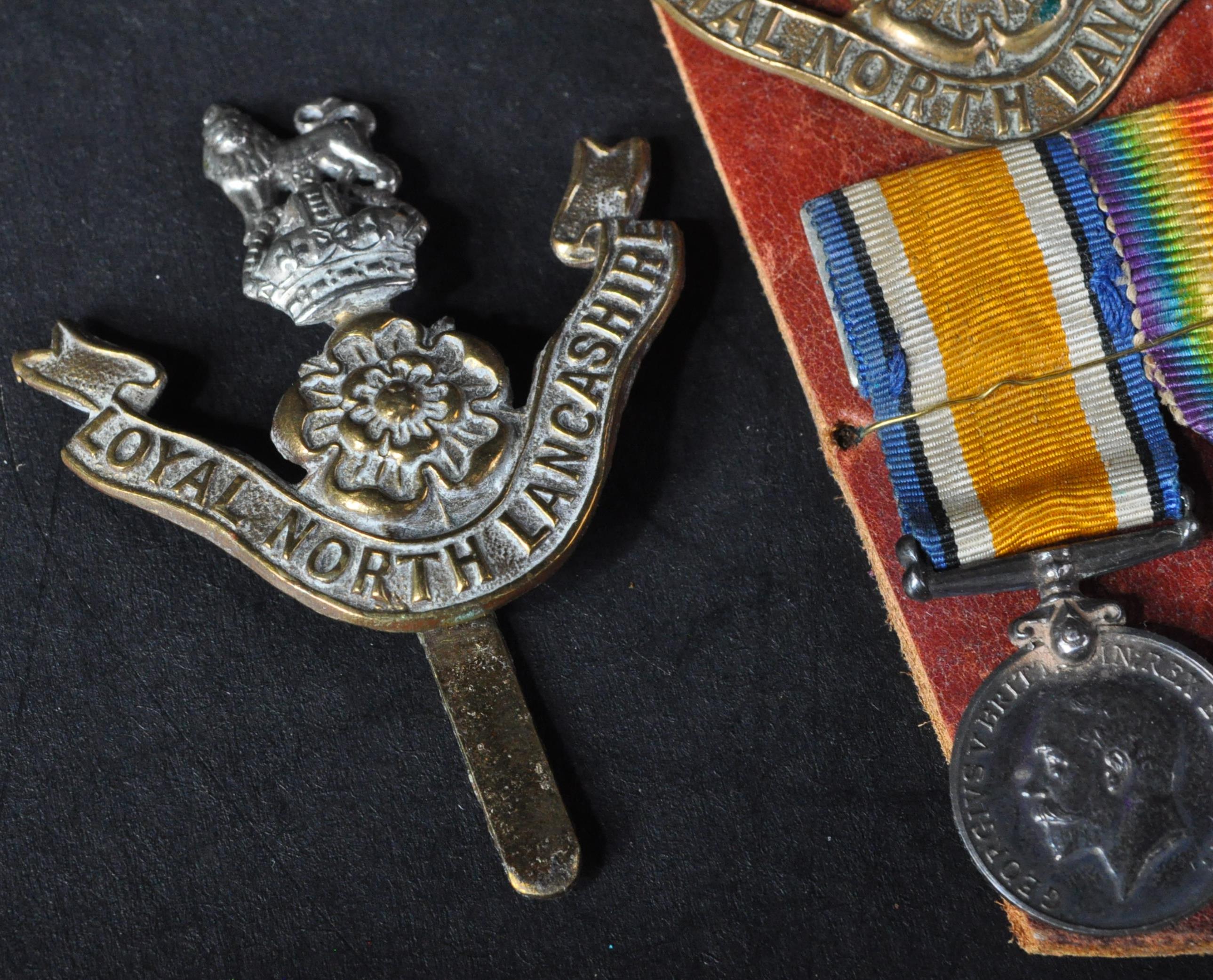 COLLECTION OF ROYAL LANCASHIRE REGIMENT MEDALS AND BADGES - Image 2 of 5