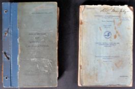TWO WWII SECOND WORLD WAR BRITISH & AMERICAN PILOT HAND BOOKS