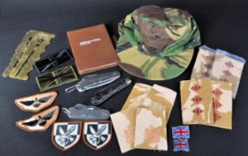 COLLECTION OF VINTAGE BRITISH ARMY MILITARY ITEMS