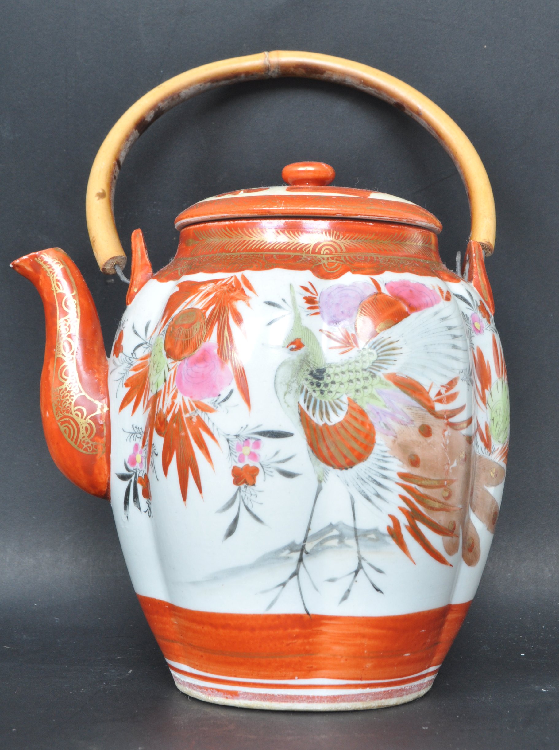 LATE 19TH CENTURY JAPANESE MEIJI SATSUMA WARE TEAPOT - Image 6 of 6