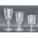 THREE 19TH CENTURY & LATER DRINKING GLASSES