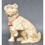 BRONZE INKWELL IN THE FORM OF YORKSHIRE TERRIER