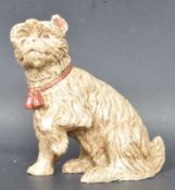 BRONZE INKWELL IN THE FORM OF YORKSHIRE TERRIER
