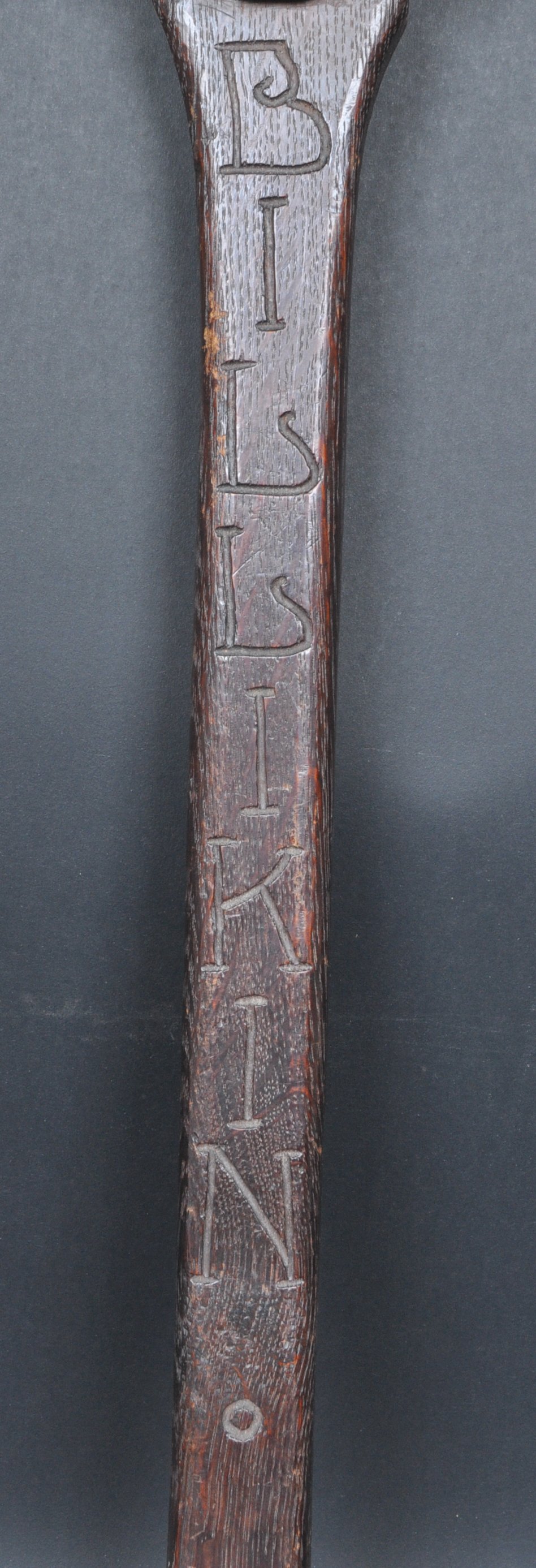 VINTAGE 20TH CENTURY CARVED BILLIKIN STICK - Image 2 of 4